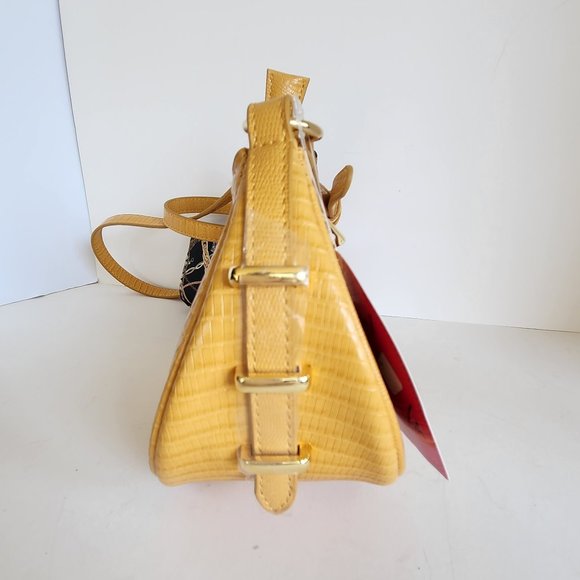 Betsey Johnson Yellow Crescent Crossbody with Removable Wristlet Pouch - NWT - Picture 3 of 14